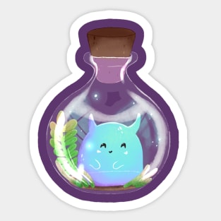 monster in the bottle Sticker